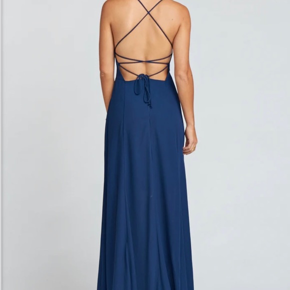 Show Me Your Mumu Goddess Godshaw (Short lining) SMALL in rich crisp navy NWT - Picture 2 of 2